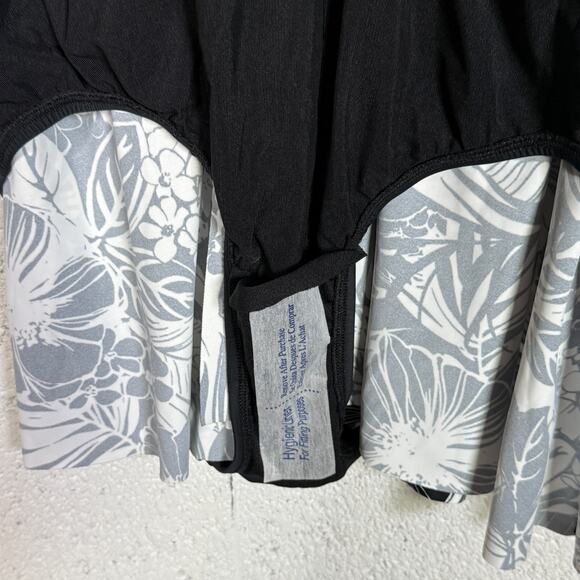 Swim Solutions Women's Floral-Print Flyaway Swim Dress Oasis Floral 16 $102 - Picture 8 of 13